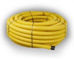 Perforated Yellow Gas Duct 60mm x 25m Coil